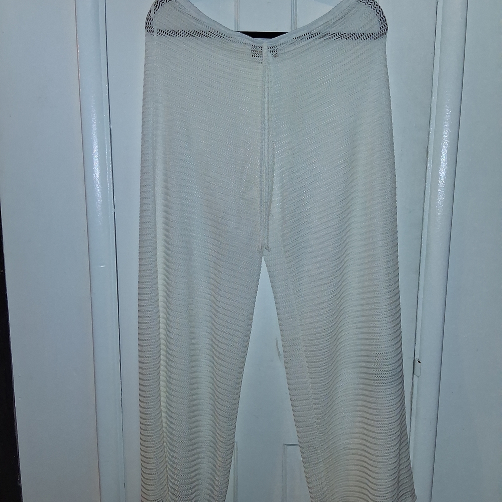 Jordan Taylor Off-White Wide Leg Pants